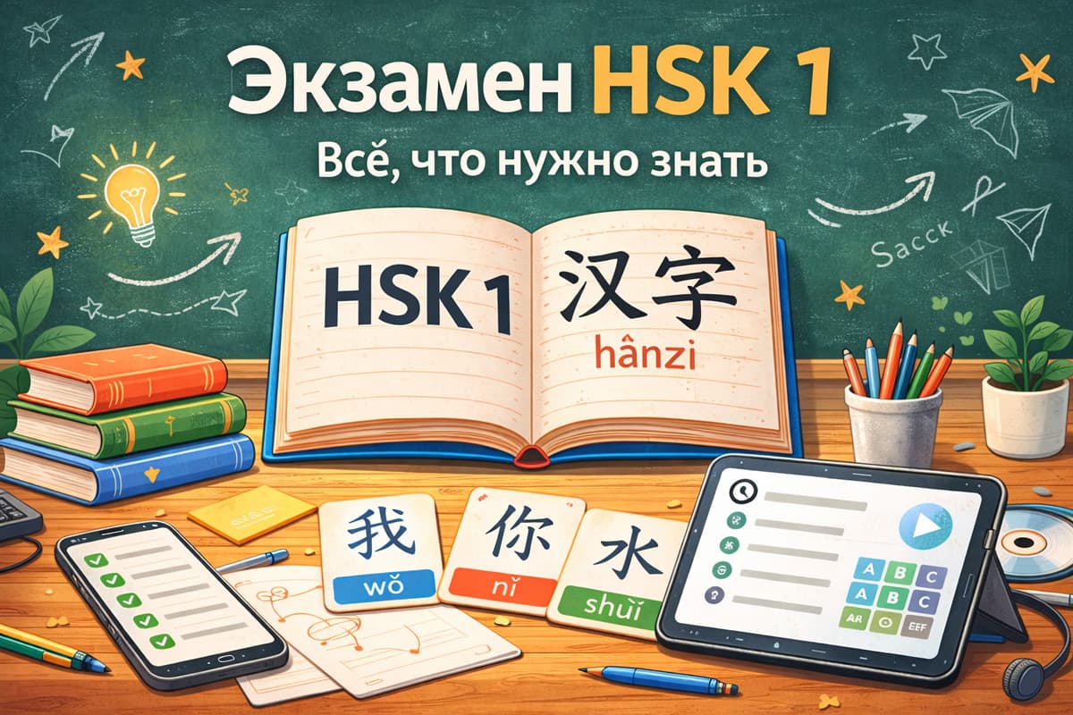 Руководство по экзамену HSK 1 (2026)